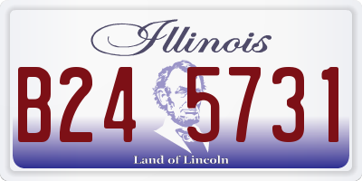 IL license plate B245731