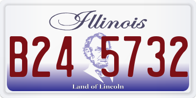 IL license plate B245732
