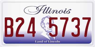 IL license plate B245737