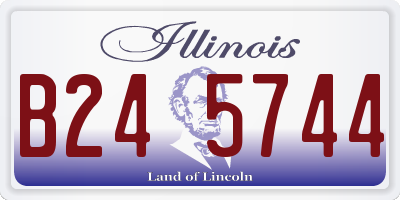 IL license plate B245744