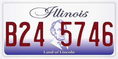 IL license plate B245746