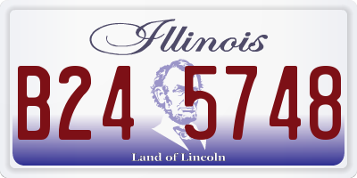 IL license plate B245748
