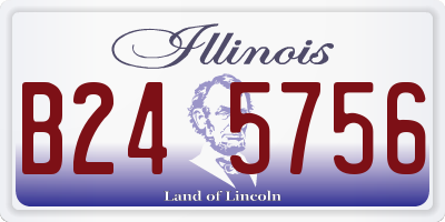IL license plate B245756