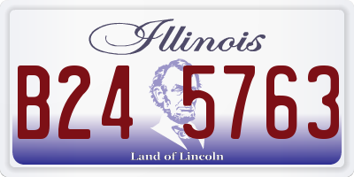IL license plate B245763