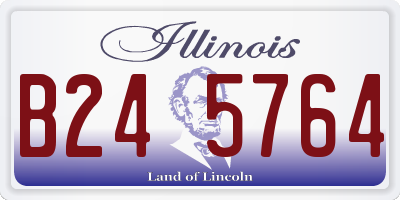 IL license plate B245764