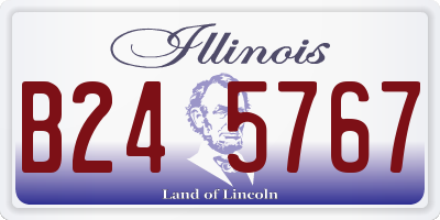 IL license plate B245767