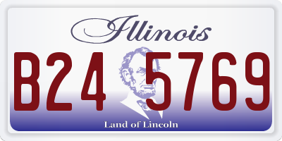 IL license plate B245769