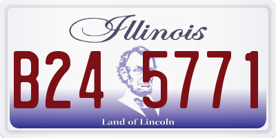 IL license plate B245771