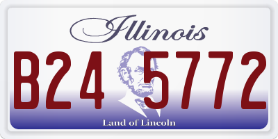 IL license plate B245772