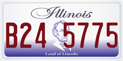 IL license plate B245775