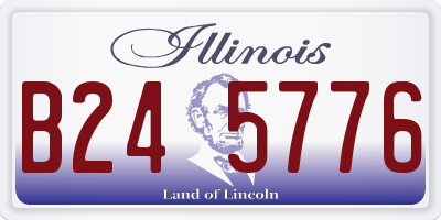 IL license plate B245776