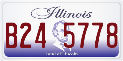 IL license plate B245778