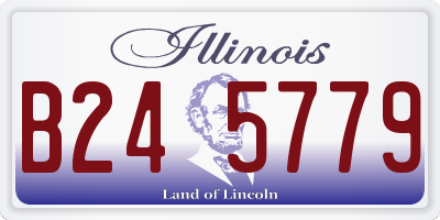 IL license plate B245779