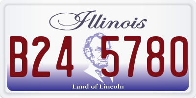 IL license plate B245780