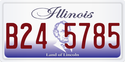 IL license plate B245785