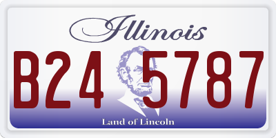 IL license plate B245787