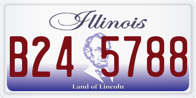 IL license plate B245788