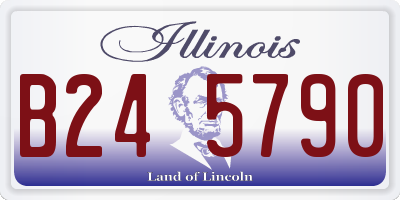 IL license plate B245790