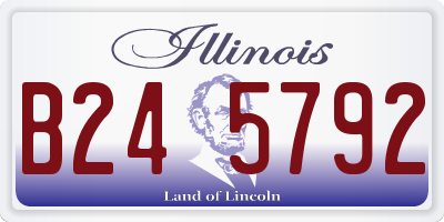 IL license plate B245792