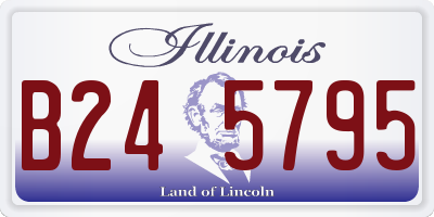 IL license plate B245795