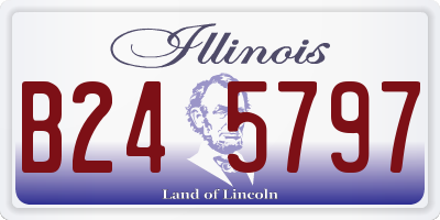 IL license plate B245797