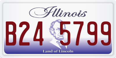 IL license plate B245799