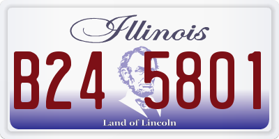 IL license plate B245801