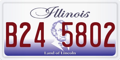 IL license plate B245802