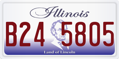 IL license plate B245805