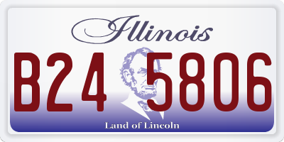 IL license plate B245806