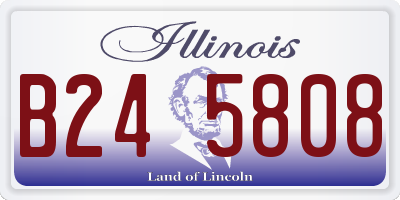 IL license plate B245808