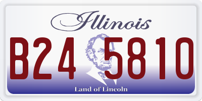 IL license plate B245810