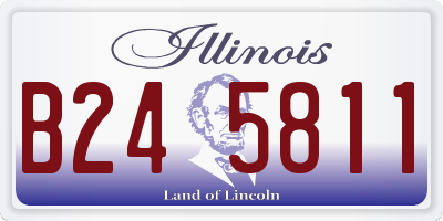 IL license plate B245811
