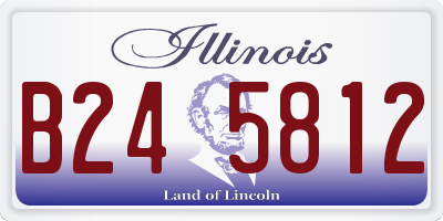 IL license plate B245812