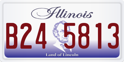 IL license plate B245813
