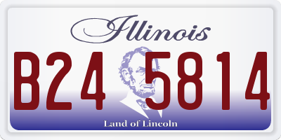 IL license plate B245814