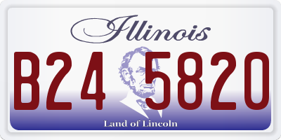 IL license plate B245820