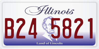 IL license plate B245821