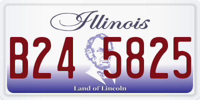 IL license plate B245825