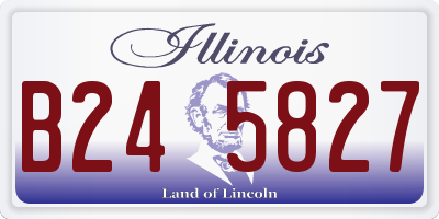 IL license plate B245827