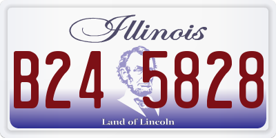 IL license plate B245828