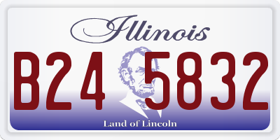 IL license plate B245832