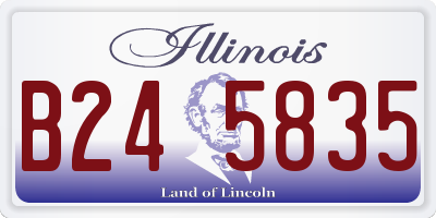 IL license plate B245835