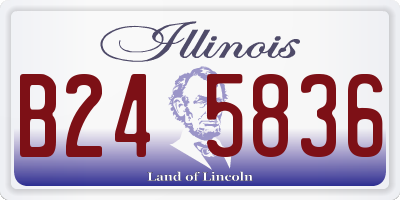 IL license plate B245836