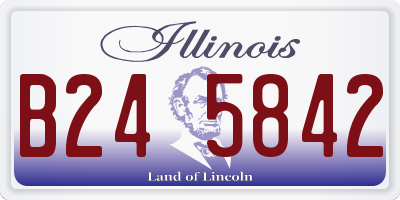 IL license plate B245842
