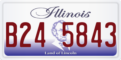 IL license plate B245843