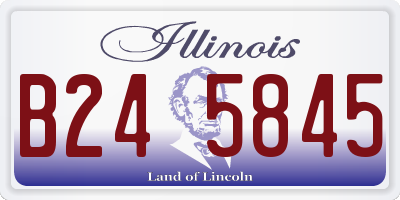 IL license plate B245845
