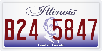 IL license plate B245847