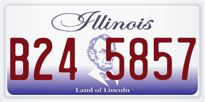 IL license plate B245857