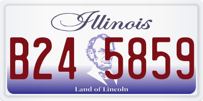 IL license plate B245859
